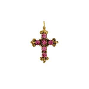 VIRGINS SAINTS & ANGELS VSA Addie Charm Pink & Gold